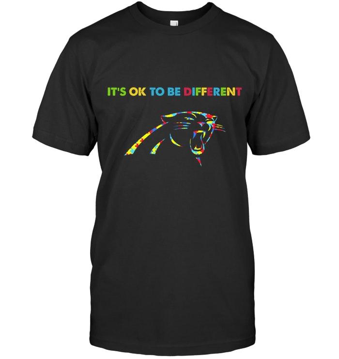 Nfl Carolina Panthers Autism Its Okie To Be Different T Shirt Tank Top Plus Size Up To 5xl