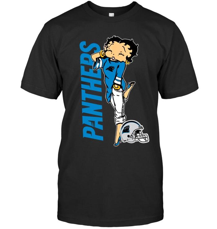 Nfl Carolina Panthers Betty Boop Fan Shirt Tshirt Plus Size Up To 5xl