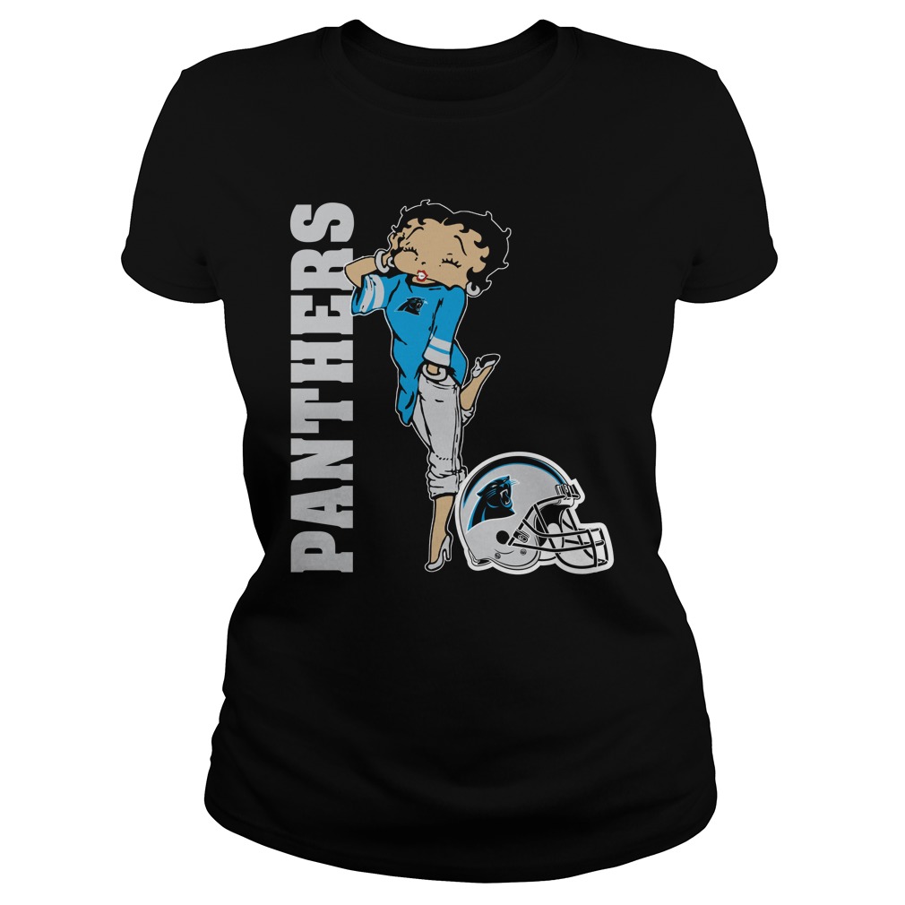 Nfl Carolina Panthers Betty Boops Tshirt Plus Size Up To 5xl