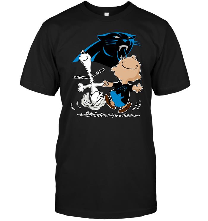 Nfl Carolina Panthers Charlie Brown Snoopy Carolina Panthers Plus Size Up To 5xl