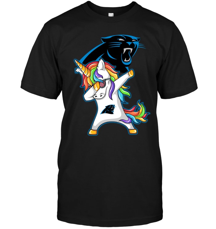 Nfl Carolina Panthers Dabbing Hip Hop Unicorn Dab Carolina Panthers Long Sleeve Size Up To 5xl