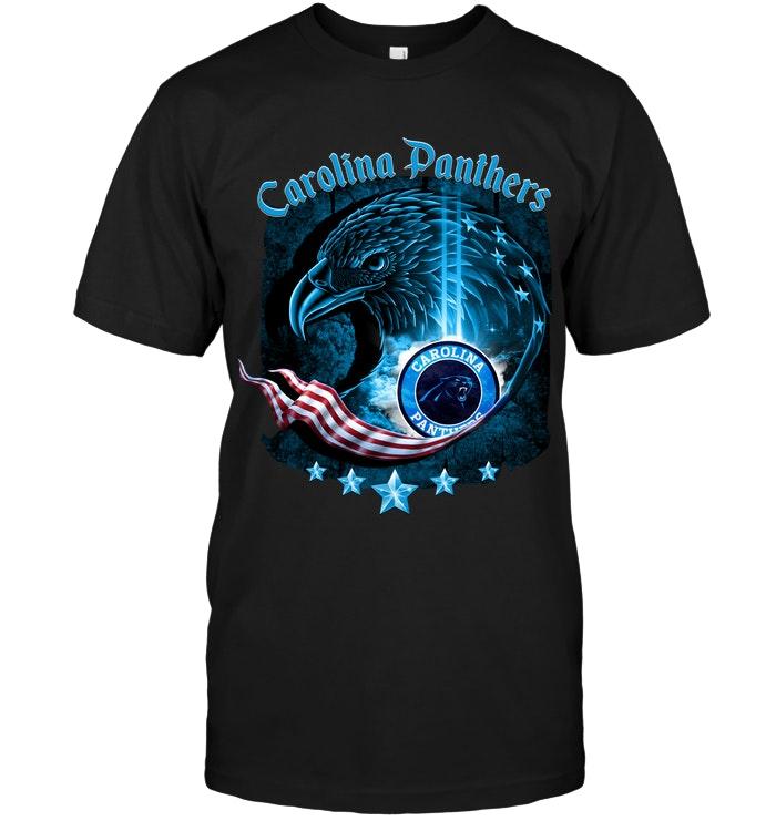 Nfl Carolina Panthers Eagle American Flag Shirt Sweater Size Up To 5xl