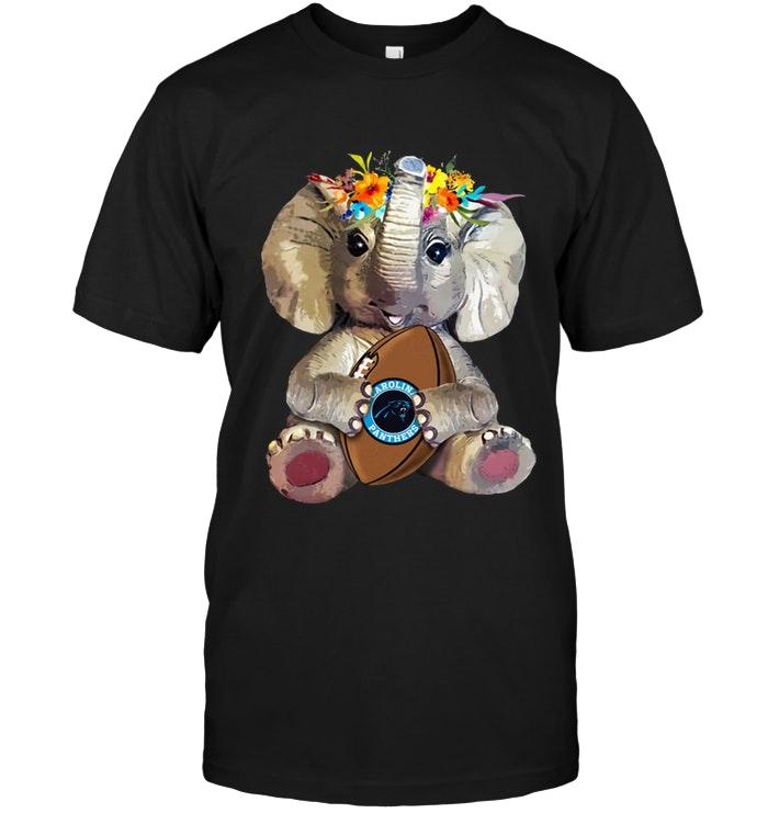 Nfl Carolina Panthers Elephant Loves Carolina Panthers Shirt Tshirt Size Up To 5xl