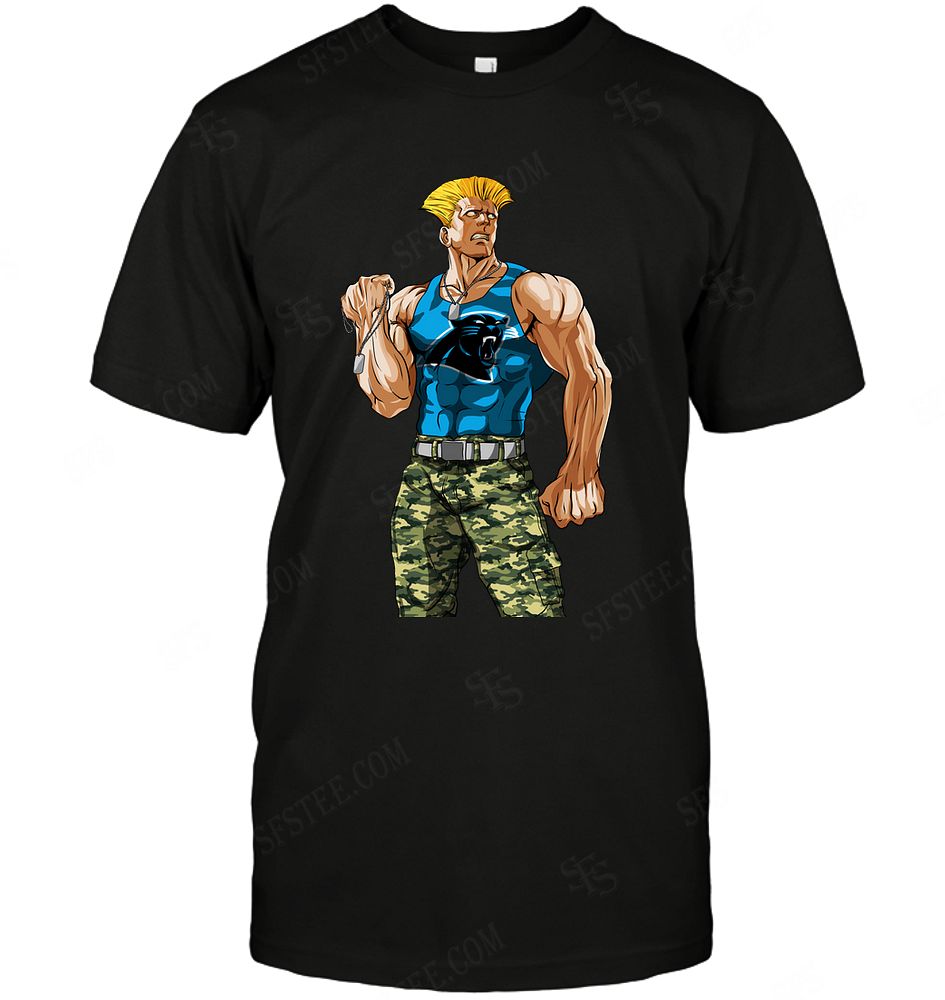 Nfl Carolina Panthers Guile Nintendo Street Fighter Plus Size Up To 5xl