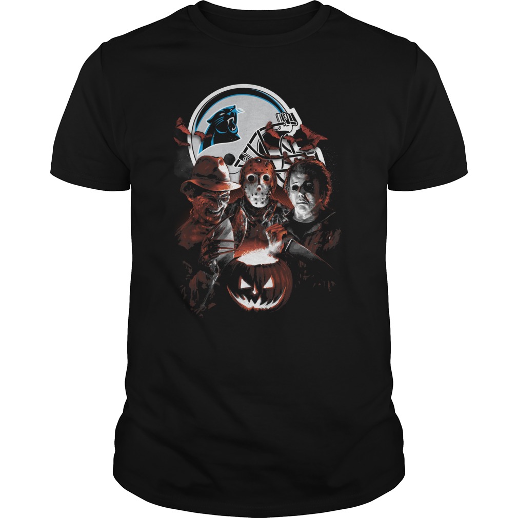 Nfl Carolina Panthers Halloween Scream Team Shirt Plus Size Up To 5xl