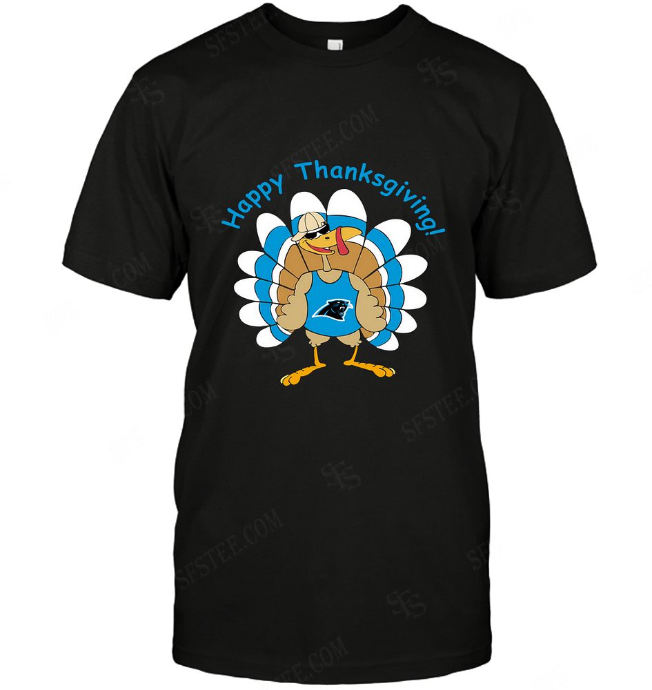 Nfl Carolina Panthers Happy Thanksgiving Shirt Plus Size Up To 5xl