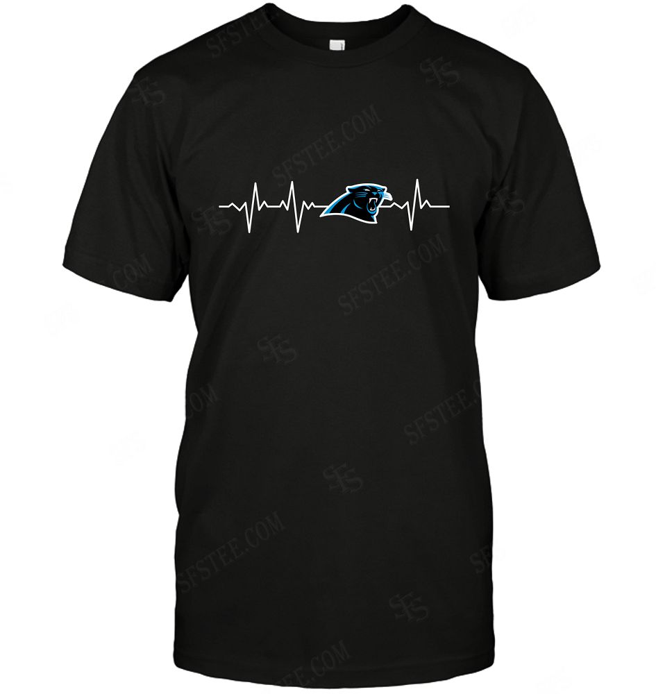 Nfl Carolina Panthers Heartbeat With Logo Hoodie Size Up To 5xl