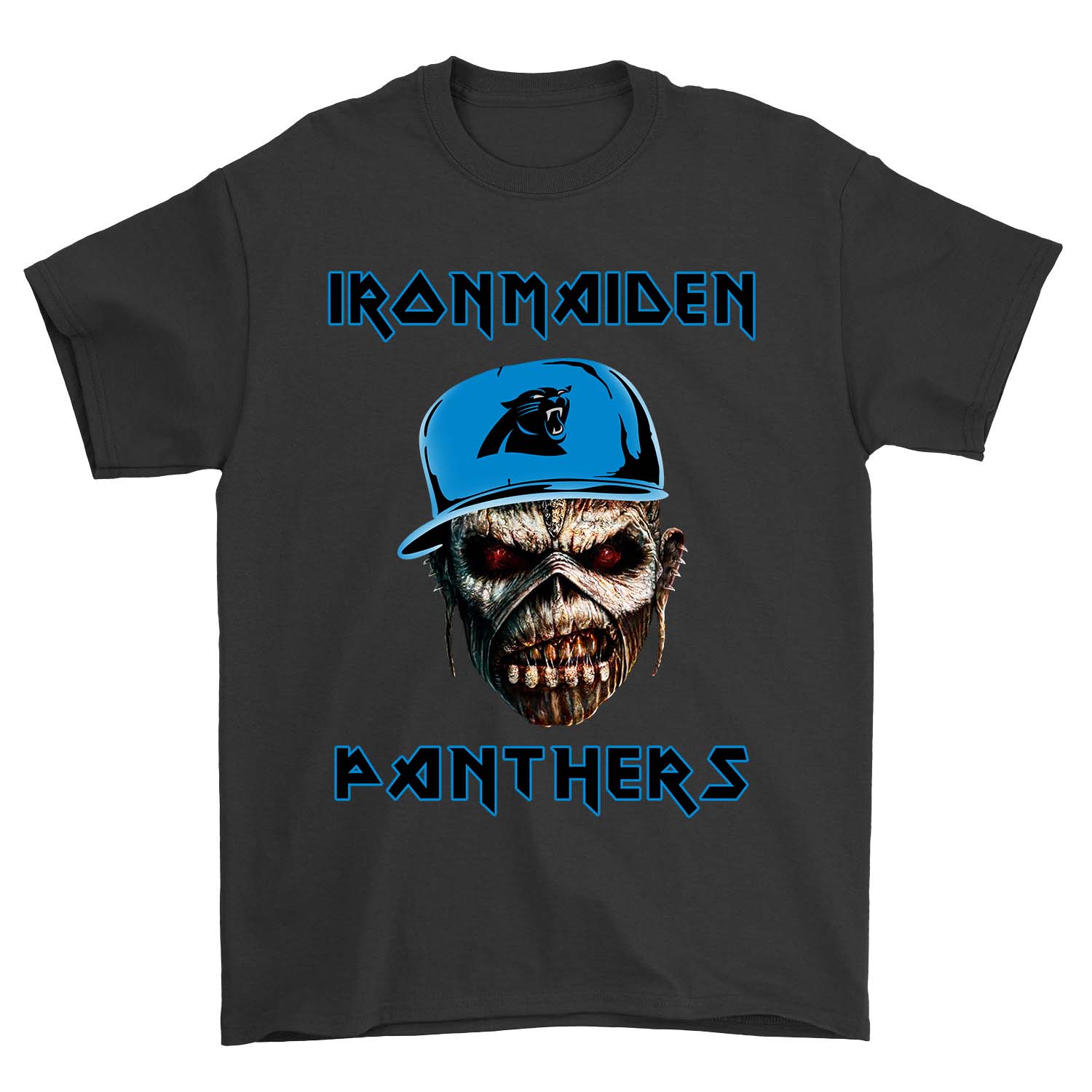 Nfl Carolina Panthers Ironmaiden Carolina Panthers Shirt Plus Size Up To 5xl