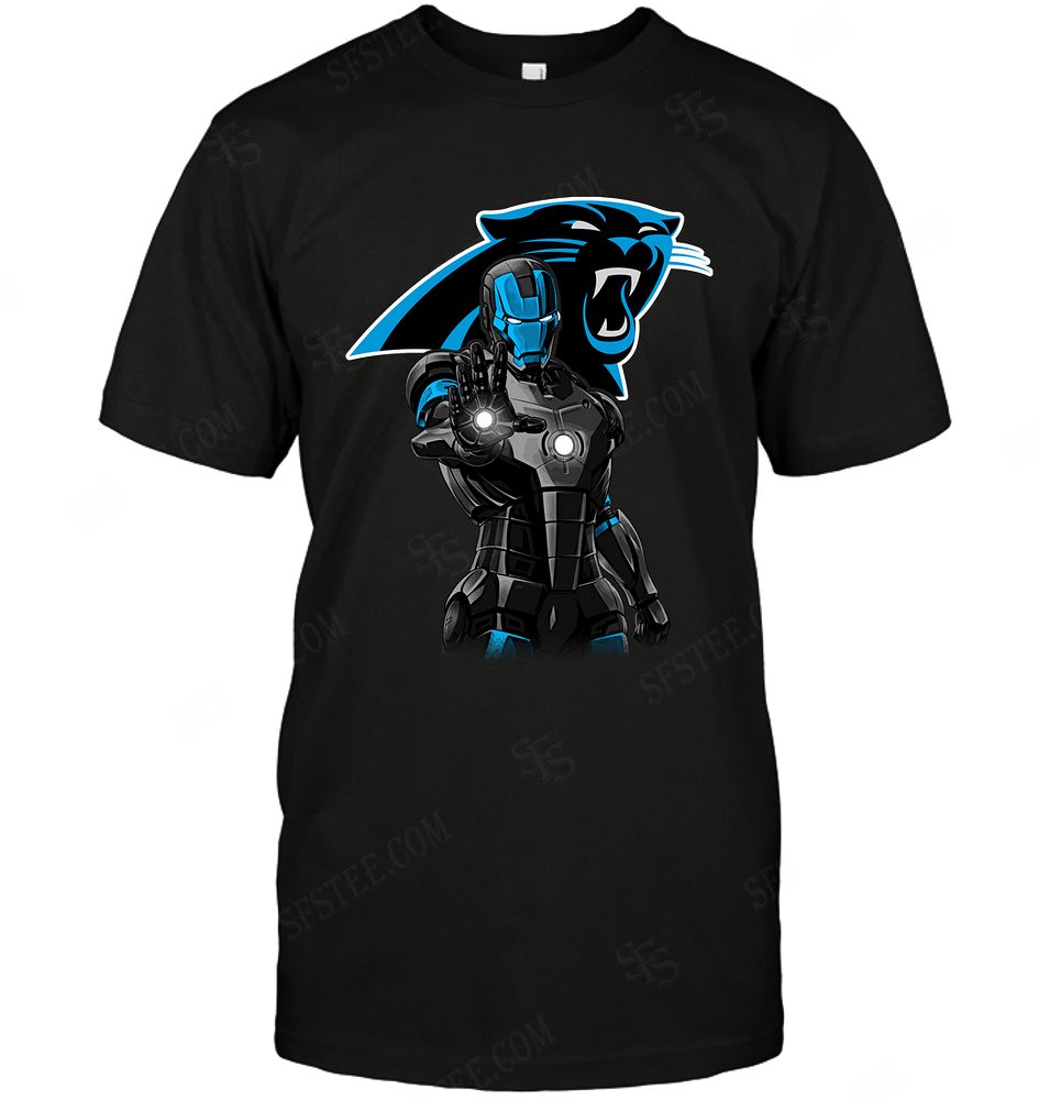 Nfl Carolina Panthers Ironman Dc Marvel Jersey Superhero Avenger Size Up To 5xl