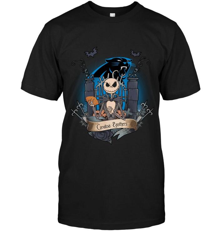 Nfl Carolina Panthers Jack Skellington Shirt Tshirt Size Up To 5xl