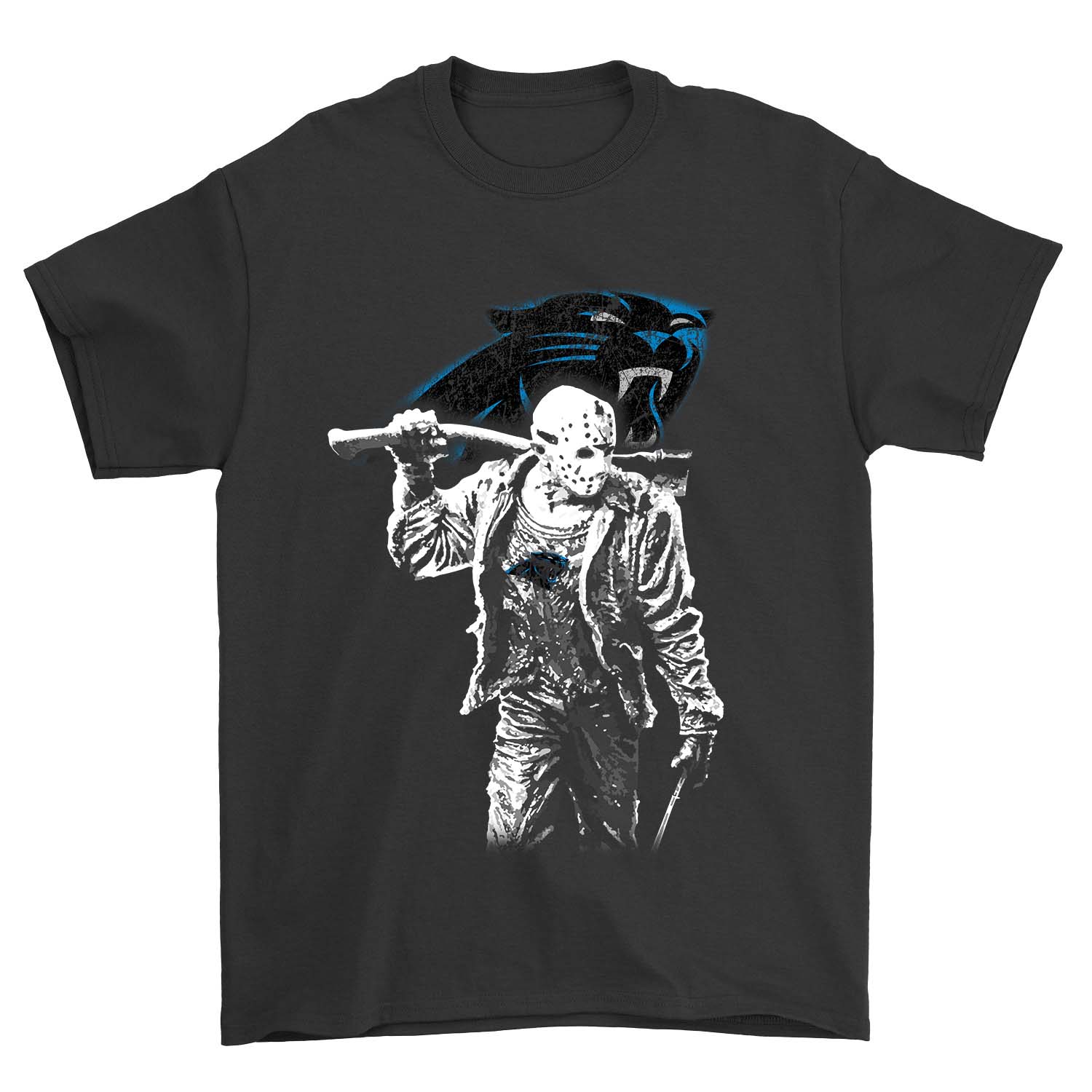 Nfl Carolina Panthers Jason Voorhees Carolina Panthers Tshirt Size Up To 5xl