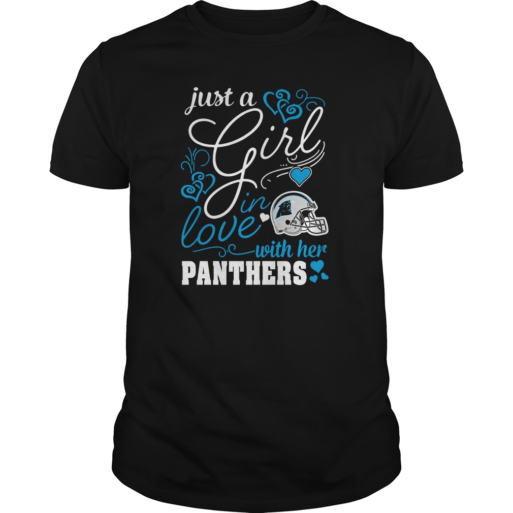 Nfl Carolina Panthers Just A Girl In Love With Her Carolina Panthers Sweater Size Up To 5xl