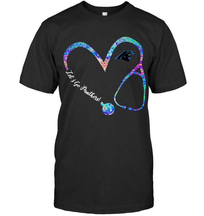 Nfl Carolina Panthers Lets Go Carolina Panthers Dyed Nurse Scope Love Shirt Tshirt Plus Size Up To 5xl