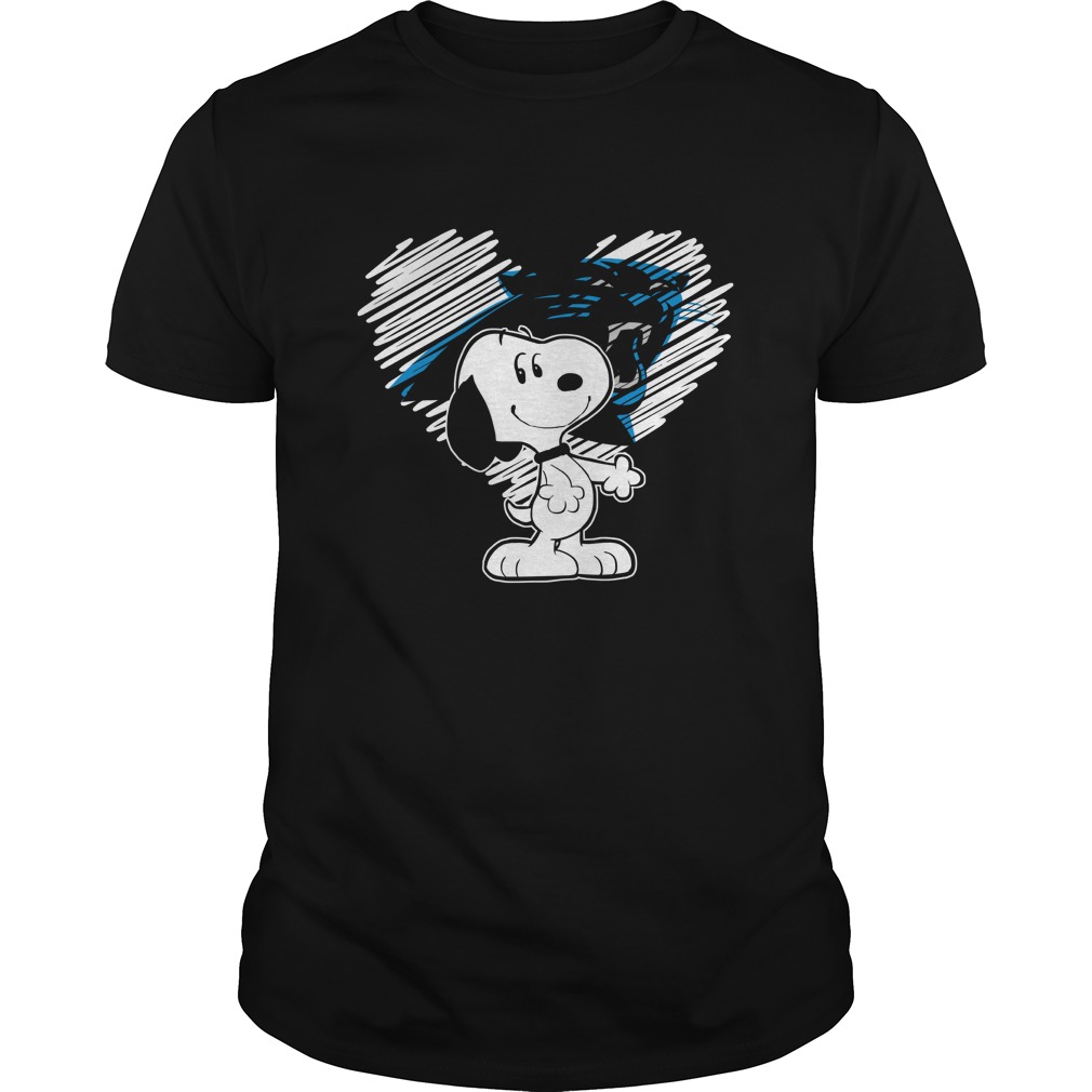 Nfl Carolina Panthers Nfl Carolina Panthers Snoopy In My Heart Football Shirt Plus Size Up To 5xl