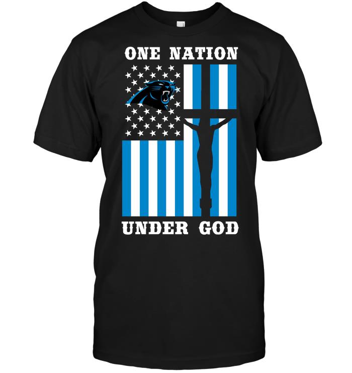 Nfl Carolina Panthers – One Nation Under God Long Sleeve Size Up To 5xl