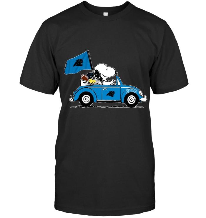 Nfl Carolina Panthers Snoopy Drives Carolina Panthers Beetle Car Fan T Shirt Tank Top Size Up To 5xl