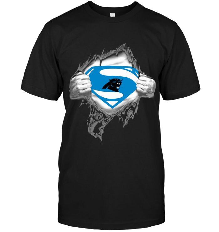 Nfl Carolina Panthers Superman Ripped Shirt Tshirt Plus Size Up To 5xl