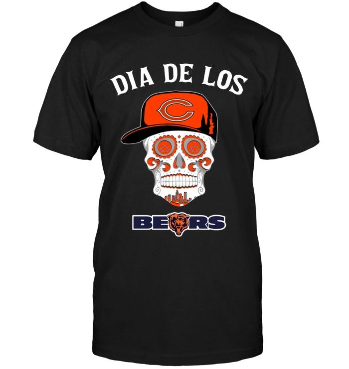 Nfl Chicago Bears Dia De Los Chicago Bears Sugar Skull Poco Loco Shirt Sweater Plus Size Up To 5xl