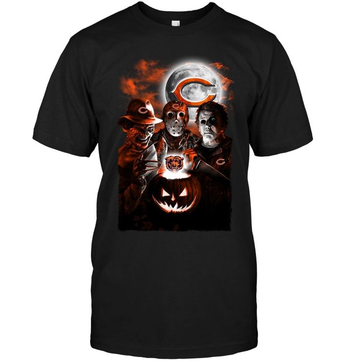 Nfl Chicago Bears Halloween Freddy Krueger Jason Michael Myers Fan Shirt Hoodie Size Up To 5xl