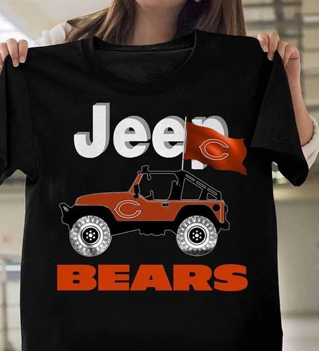 Nfl Chicago Bears Jeep Chicago Bears Fan T Shirt Tank Top Size Up To 5xl