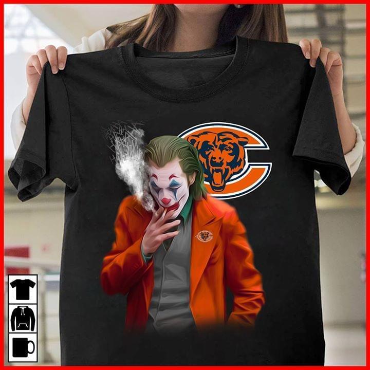 Nfl Chicago Bears Joker For Bears Fan T Shirt Long Sleeve Plus Size Up To 5xl