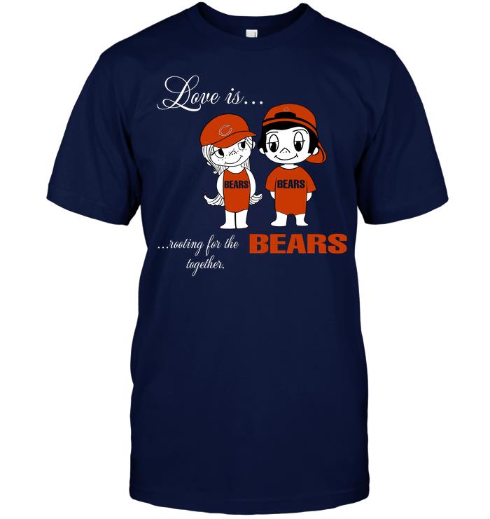 Nfl Chicago Bears Love Is Rooting For The Bears Together Tank Top Size Up To 5xl