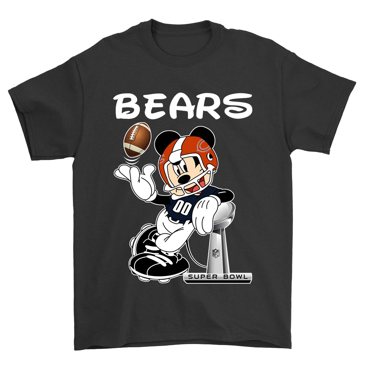 Nfl Chicago Bears Mickey Mouse Chicago Bears Size Up To 5xl