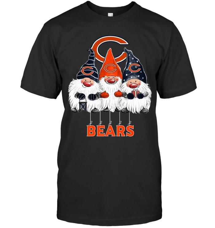 Nfl Chicago Bears Norway Christmas Gnomies Elves Fan T Shirt Tshirt Size Up To 5xl