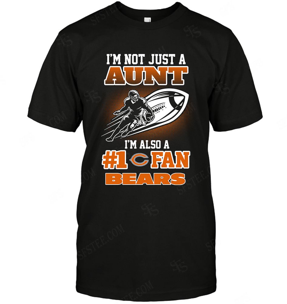 Nfl Chicago Bears Not Just Aunt Also A Fan Tshirt Size Up To 5xl