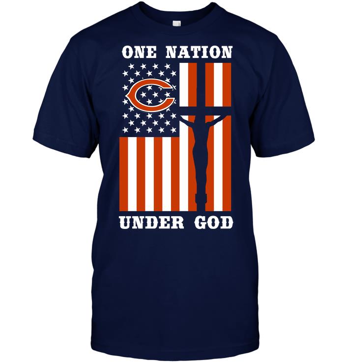 Nfl Chicago Bears – One Nation Under God Hoodie Size Up To 5xl