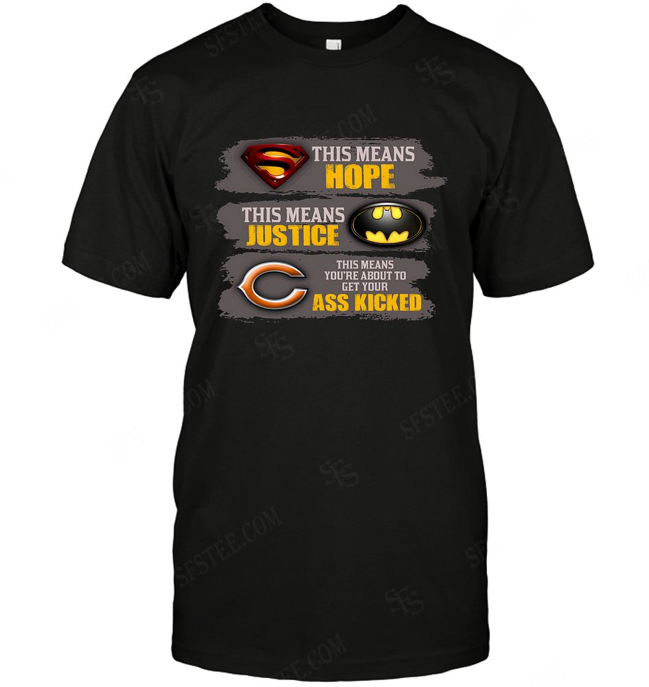 Nfl Chicago Bears This Mean Marvel Superhero Batman Tshirt Plus Size Up To 5xl