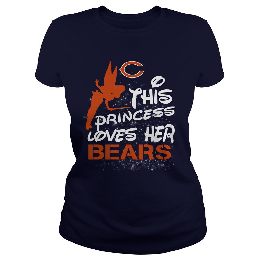 Nfl Chicago Bears This Princess Loves Her Chicago Bears Tshirt Plus Size Up To 5xl