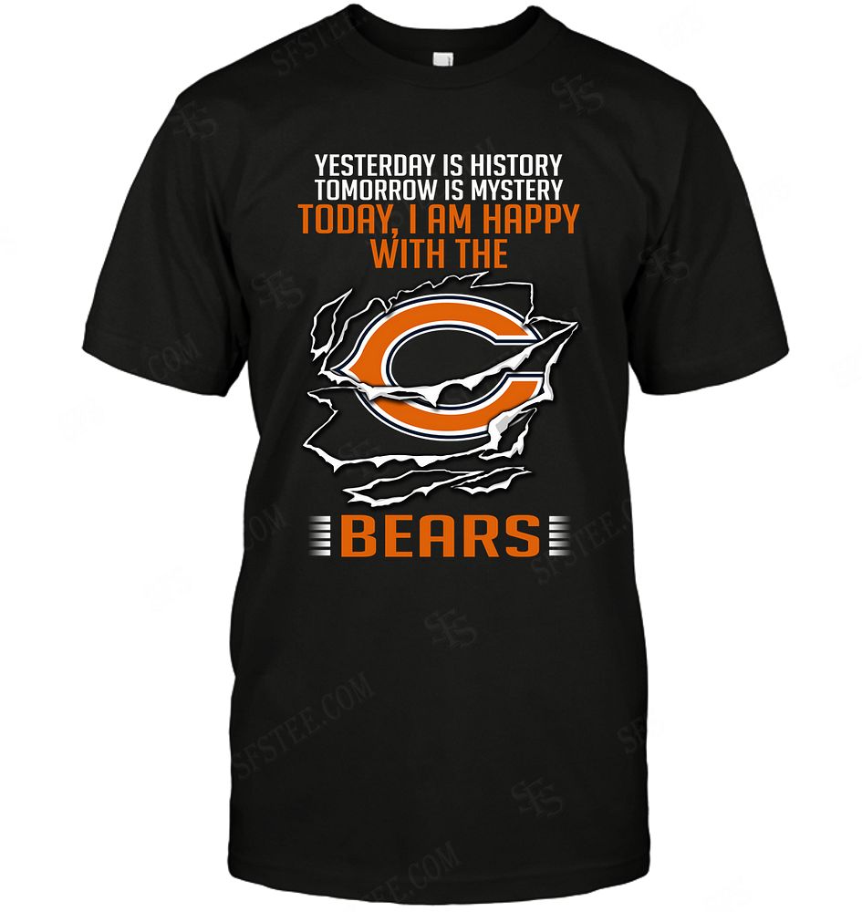 Nfl Chicago Bears Yesterday Is History Shirt Size Up To 5xl