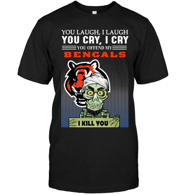 Nfl Cincinnati Bengals Achmed Offend My Cincinnati Bengals I Kill You Shirt Plus Size Up To 5xl