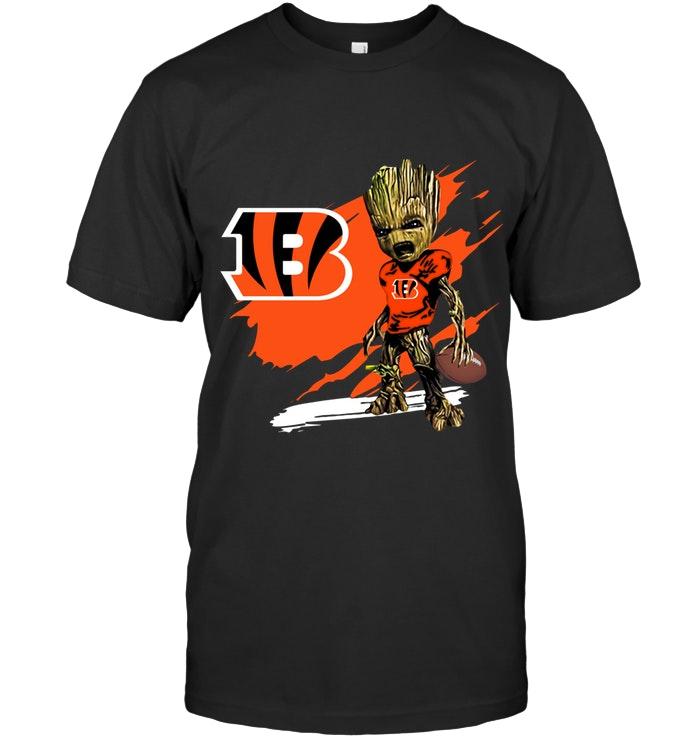 Nfl Cincinnati Bengals Angry Baby Groot Ripped Shirt Shirt Plus Size Up To 5xl