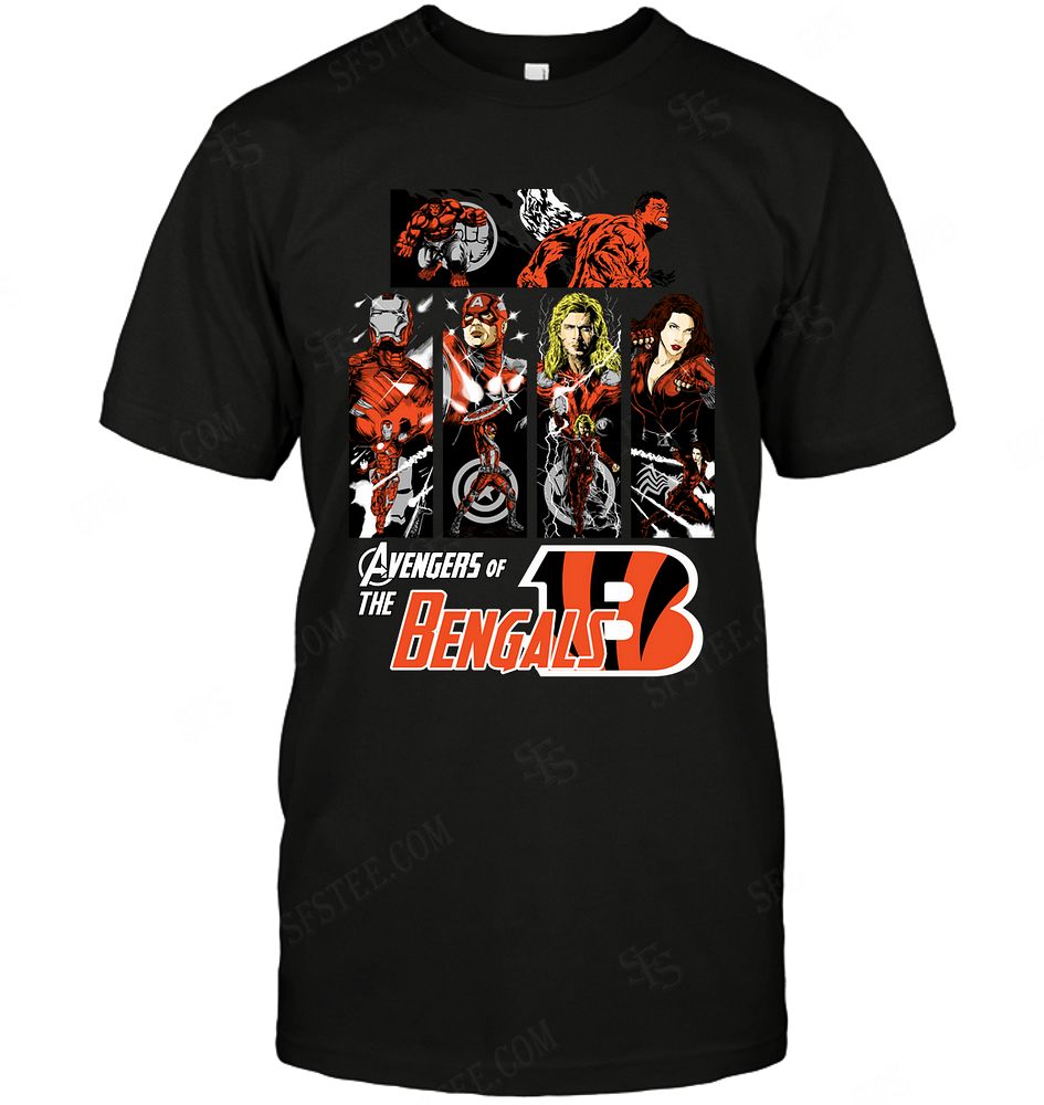 Nfl Cincinnati Bengals Avengers Dc Marvel Jersey Superhero Avenger Sweater Size Up To 5xl