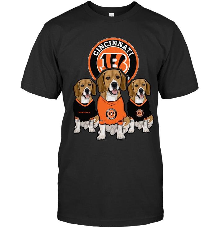 Nfl Cincinnati Bengals Beagles Fan Shirt Long Sleeve Size Up To 5xl