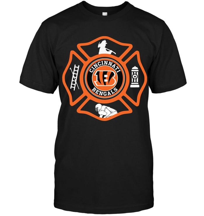 Nfl Cincinnati Bengals Firefighter Shirt Tank Top Plus Size Up To 5xl