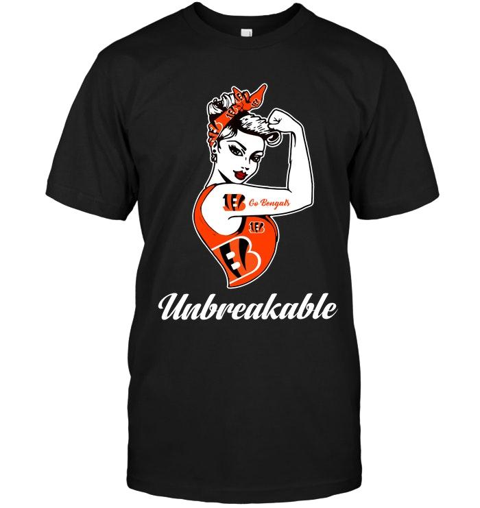 Nfl Cincinnati Bengals Go Cincinnati Bengals Unbreakable Girl Shirt Long Sleeve Size Up To 5xl