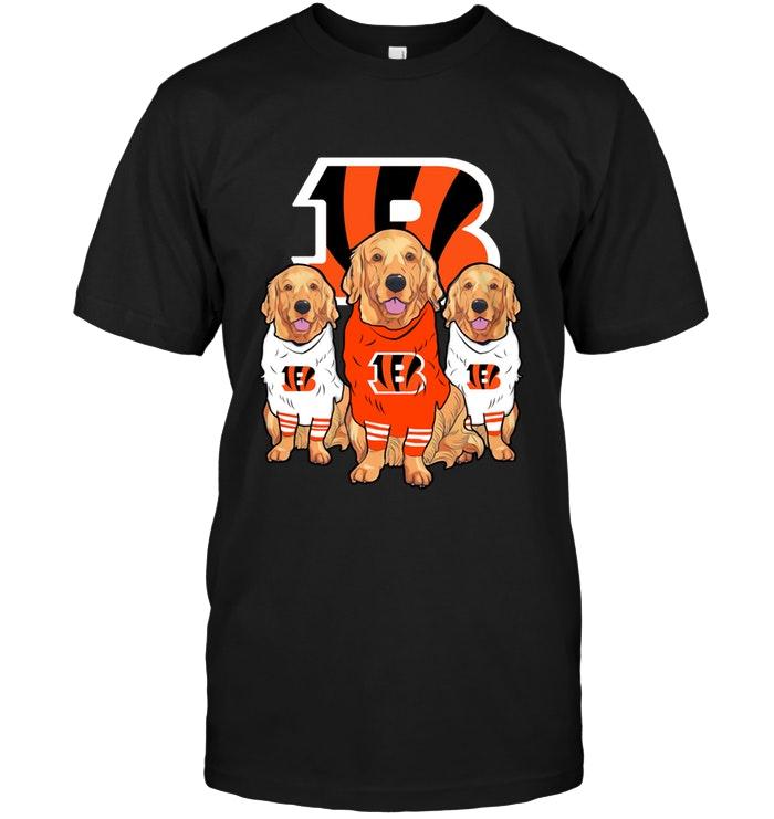 Nfl Cincinnati Bengals Golden Retriever Cincinnati Bengals Fan Shirt Long Sleeve Size Up To 5xl