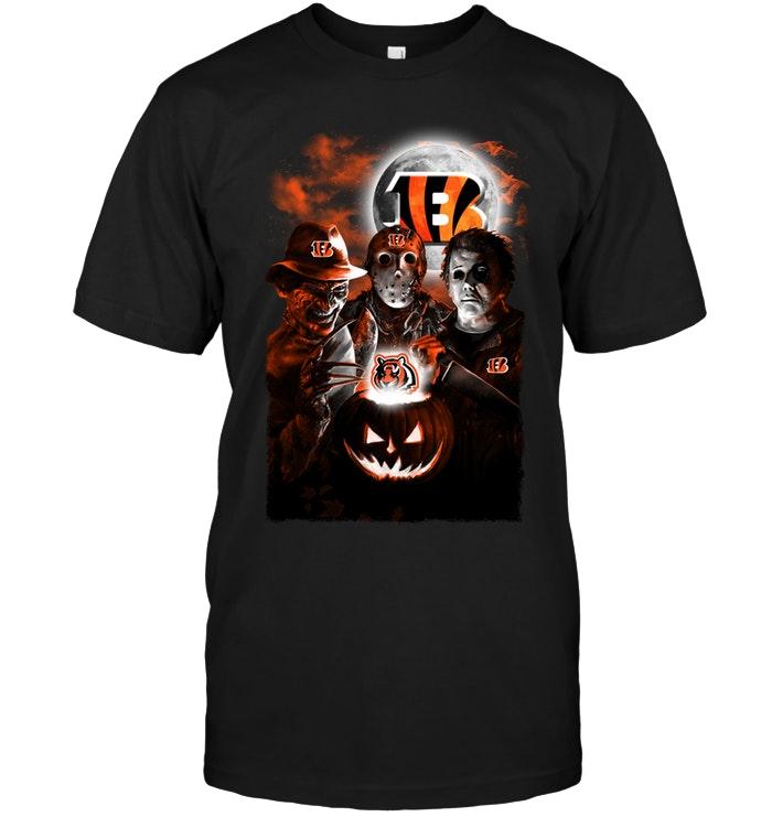 Nfl Cincinnati Bengals Halloween Freddy Krueger Jason Michael Myers Fan Shirt Shirt Size Up To 5xl