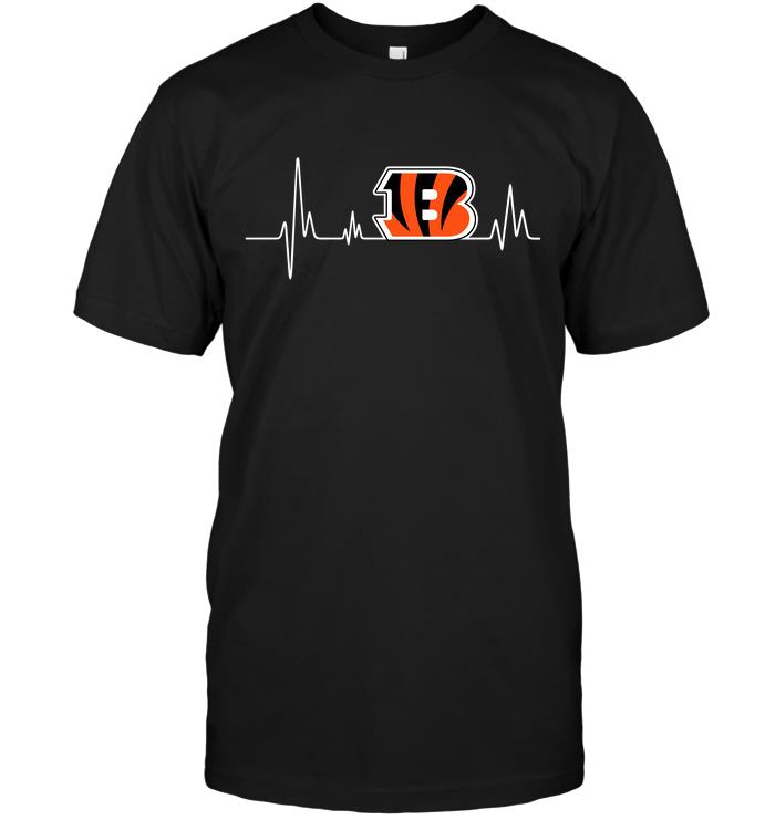 Nfl Cincinnati Bengals Heartbeat Long Sleeve Size Up To 5xl