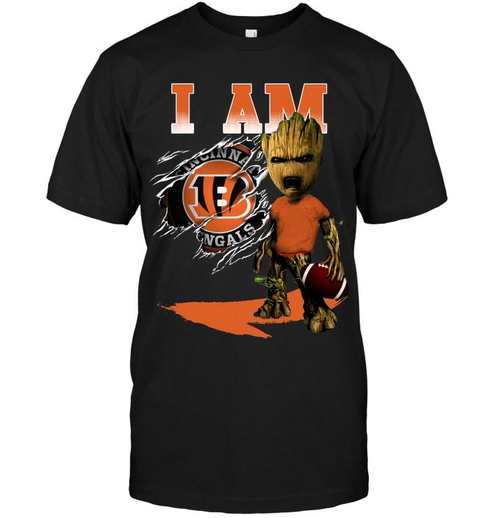 Nfl Cincinnati Bengals I Am Cincinnati Bengals Groot Shirt Shirt Plus Size Up To 5xl