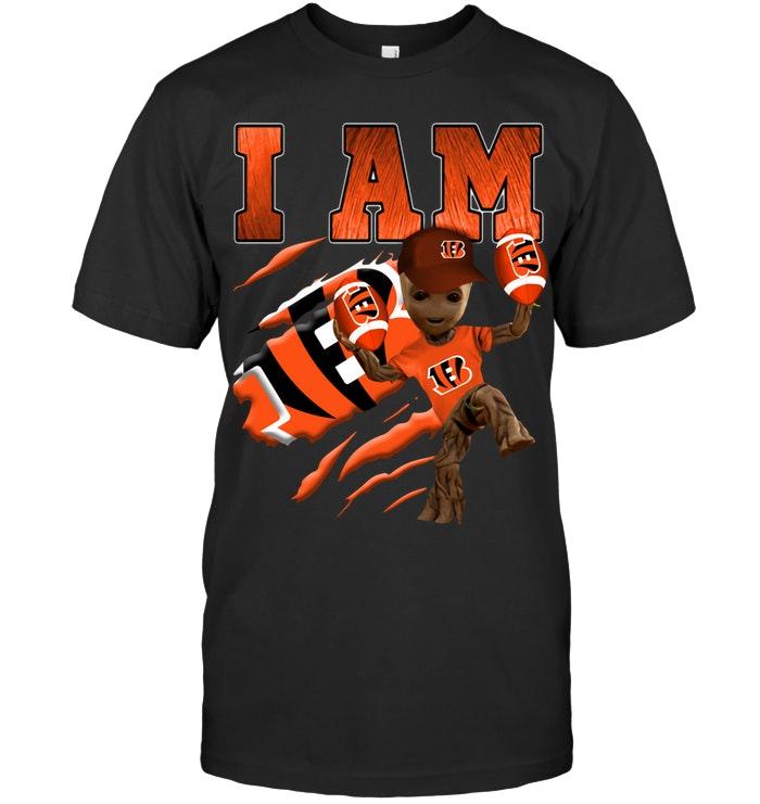 Nfl Cincinnati Bengals I Am Groot Loves Cincinnati Bengals Fan T Shirt Shirt Plus Size Up To 5xl