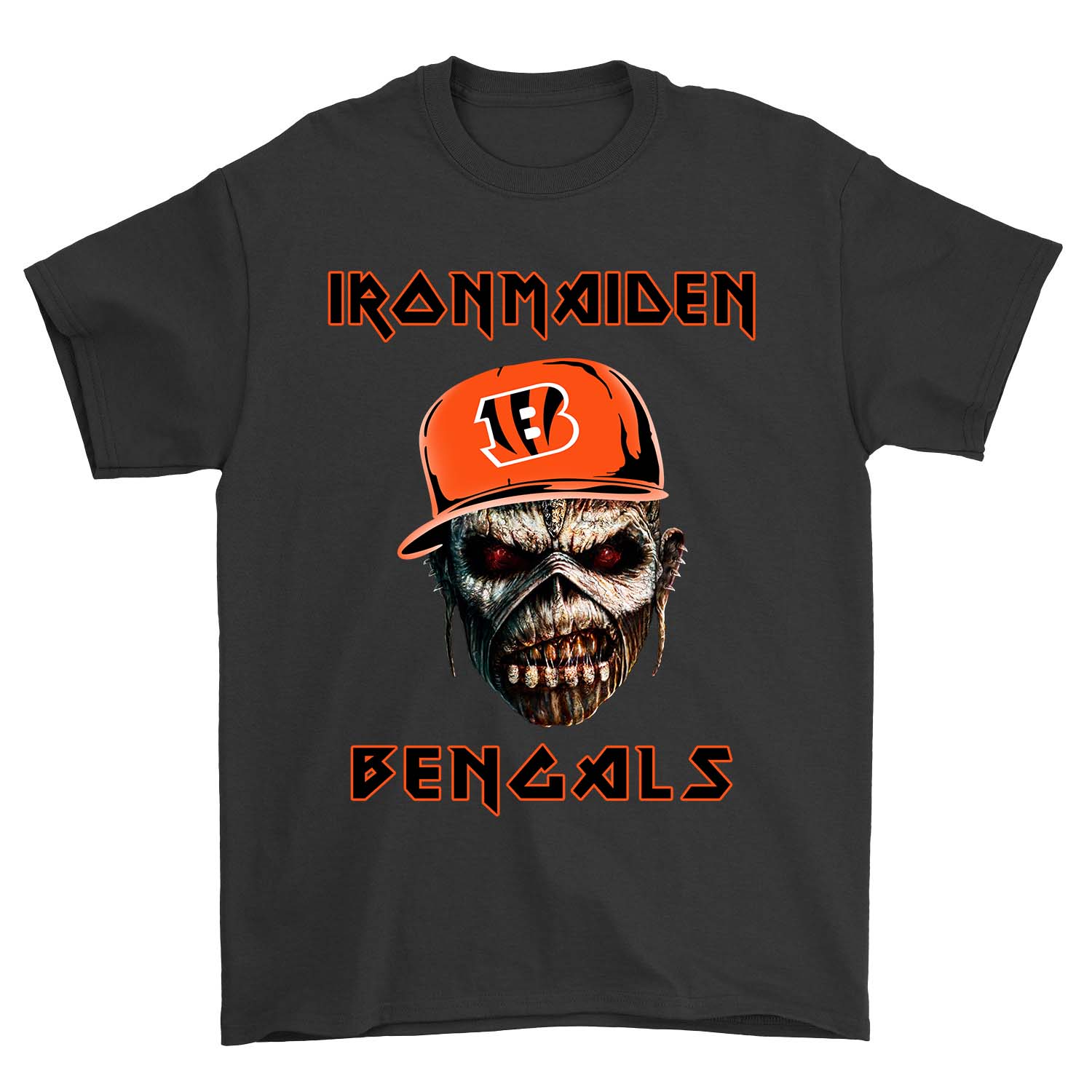 Nfl Cincinnati Bengals Ironmaiden Cincinnati Bengals Long Sleeve Size Up To 5xl