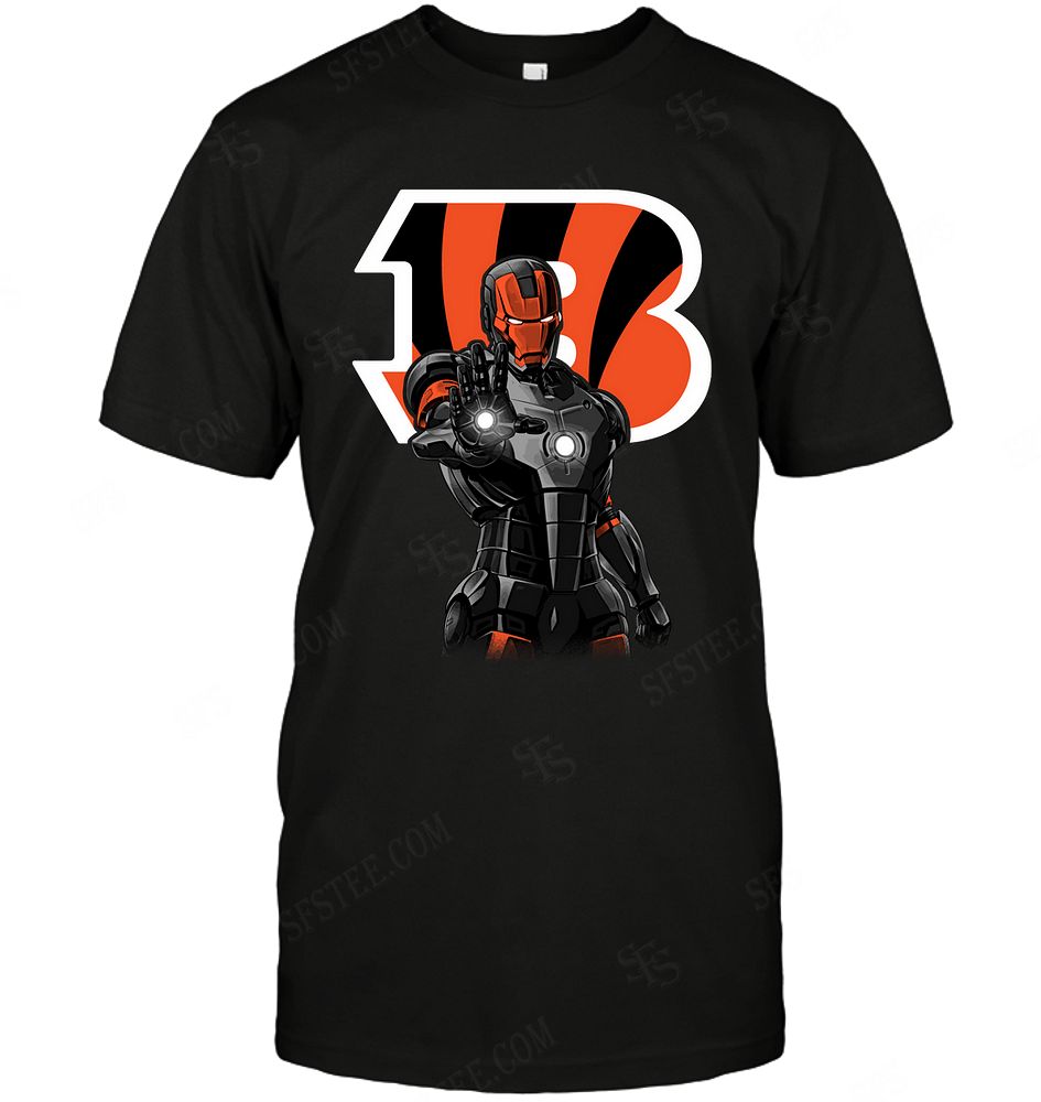 Nfl Cincinnati Bengals Ironman Dc Marvel Jersey Superhero Avenger Long Sleeve Size Up To 5xl