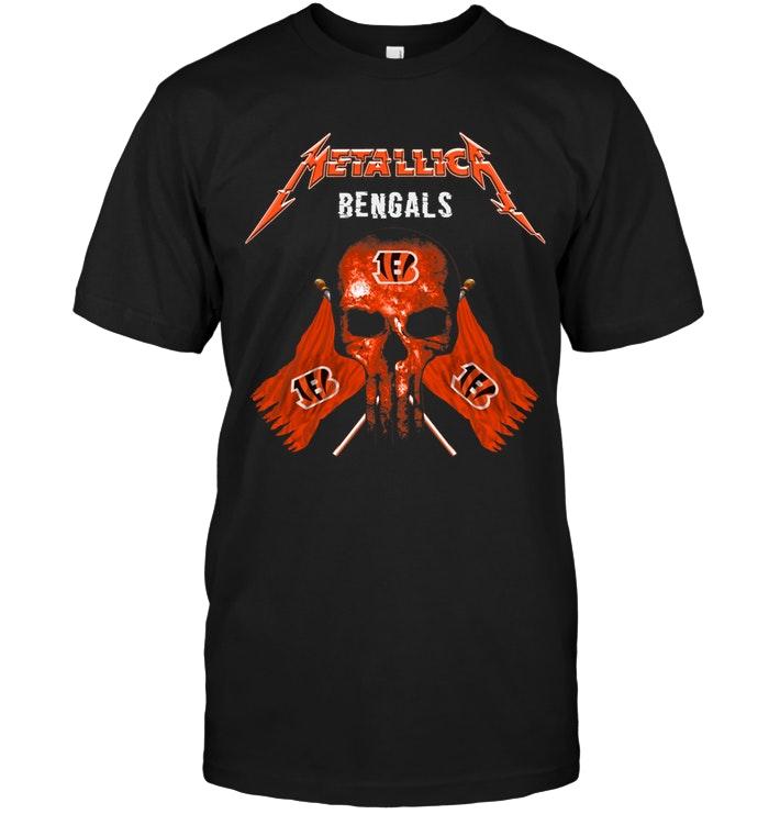 Nfl Cincinnati Bengals Metallica Cincinnati Bengals Shirt Sweater Plus Size Up To 5xl