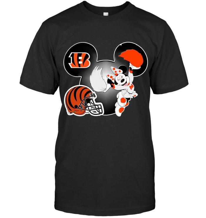 Nfl Cincinnati Bengals Minnie Cheerleader Shirt Long Sleeve Plus Size Up To 5xl