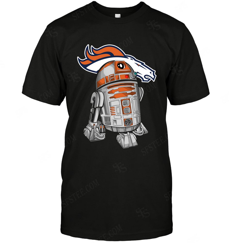 Nfl Denver Broncos R2d2 Star Wars Hoodie Plus Size Up To 5xl