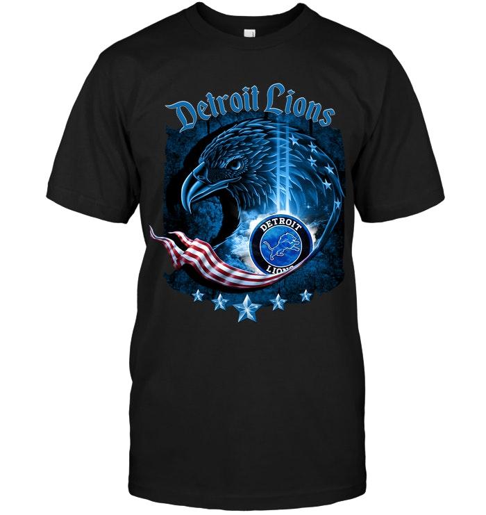 Nfl Detroit Lions Eagle American Flag Shirt Shirt Size Up To 5xl